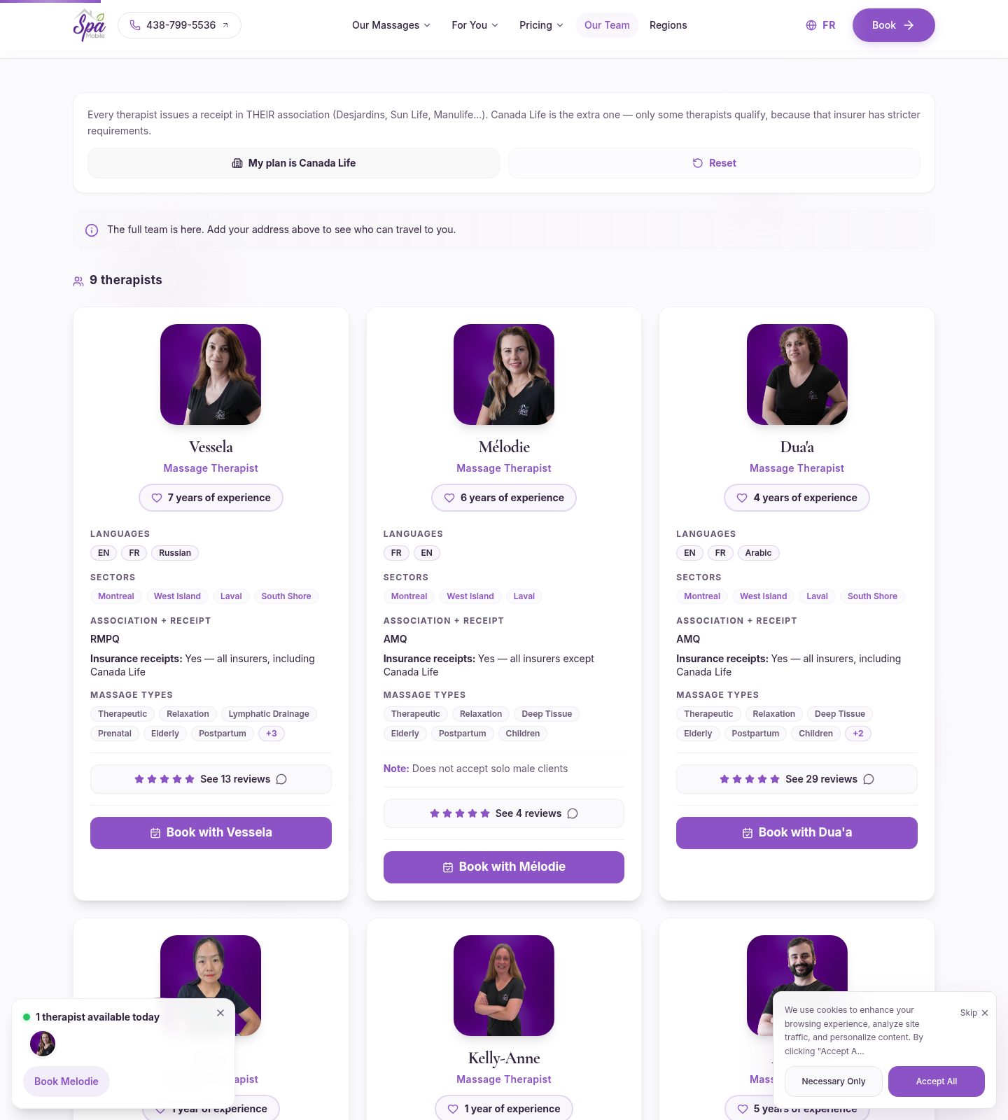 Team Spa Mobile — Coco alimenta queste schede
